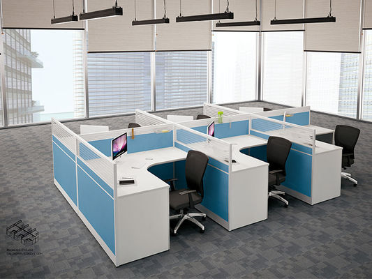 Customized Office Workstations Cubicles Furniture 5x5 ISO Certificated