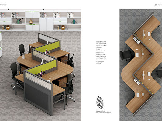 Customized Office Workstations Cubicles Furniture 5x5 ISO Certificated