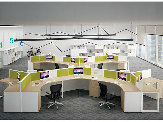 Customized Office Workstations Cubicles Furniture 5x5 ISO Certificated